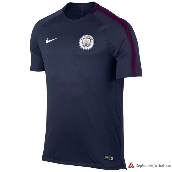 Camiseta Entrenamiento Manchester City 2017-2018 Azul Marino